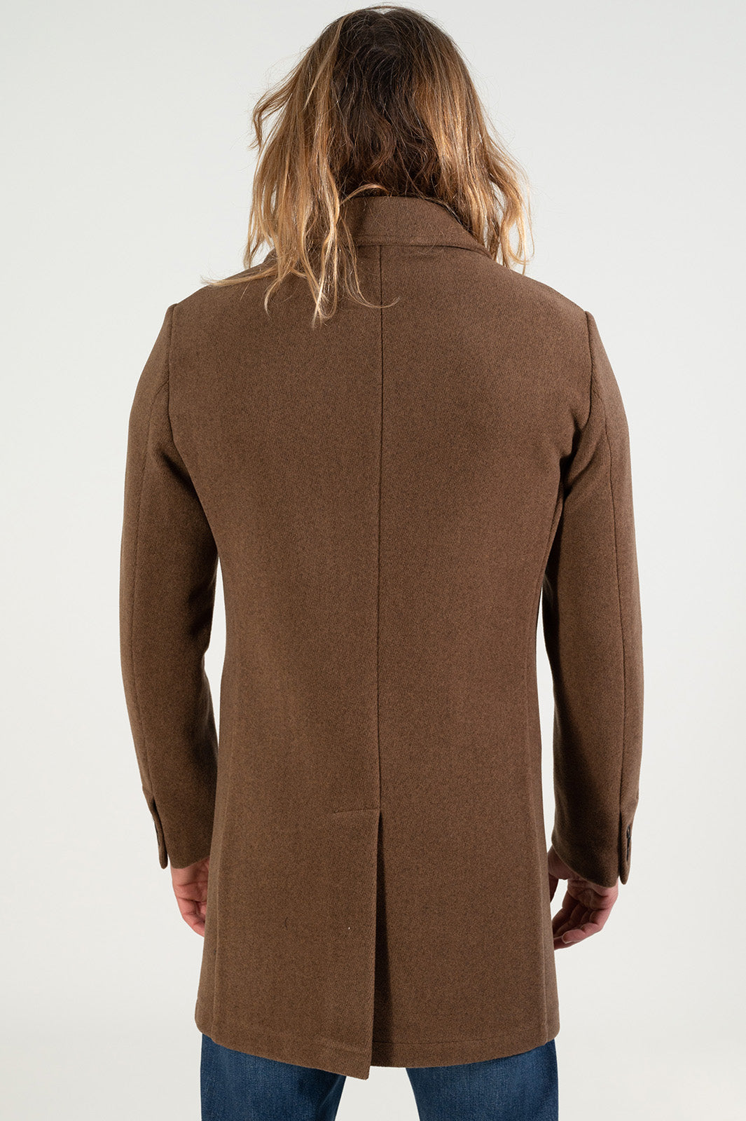 Men's short wool coat 0861 made in Italy – G148