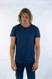 T-shirt blu Basic 1921 cotone made in italy